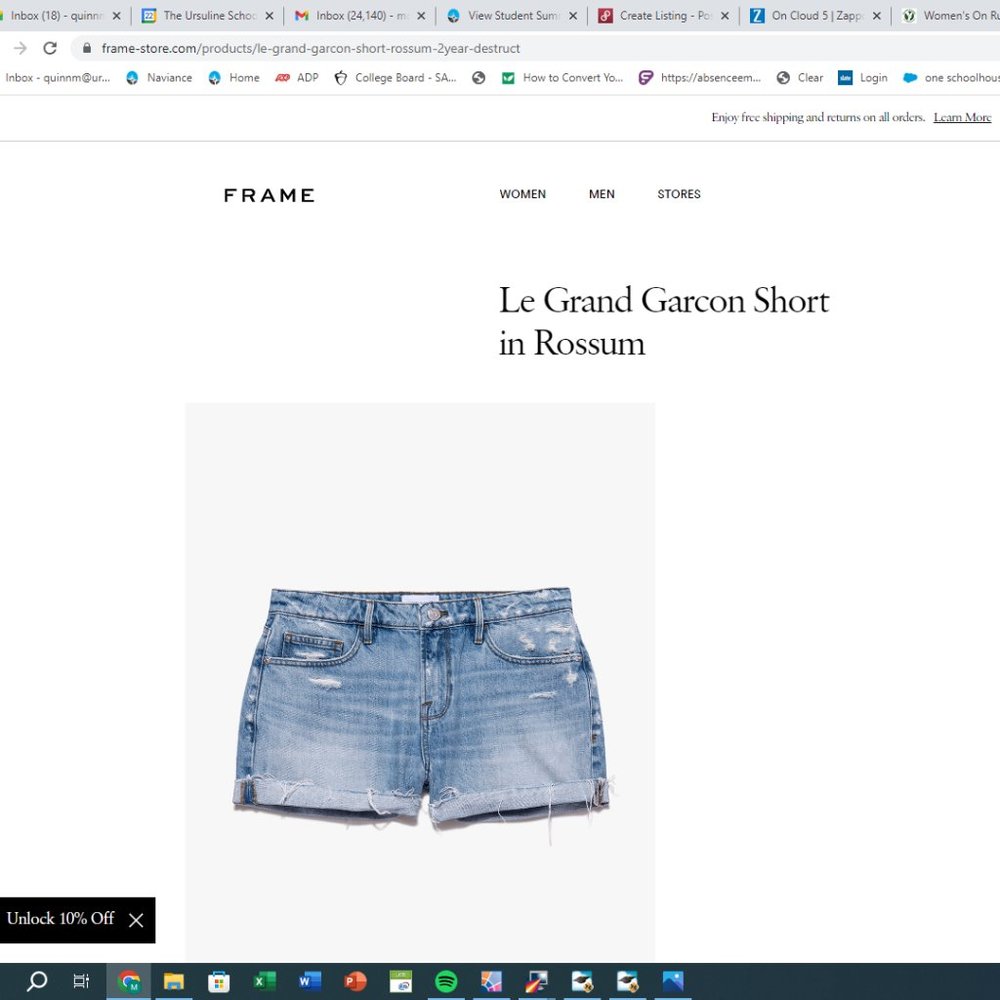 Frame Le Grand Garcon Short